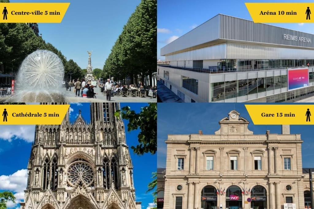 ריימס Forum Champagne Grand T2 Climatise Vue Cathedrale מראה חיצוני תמונה